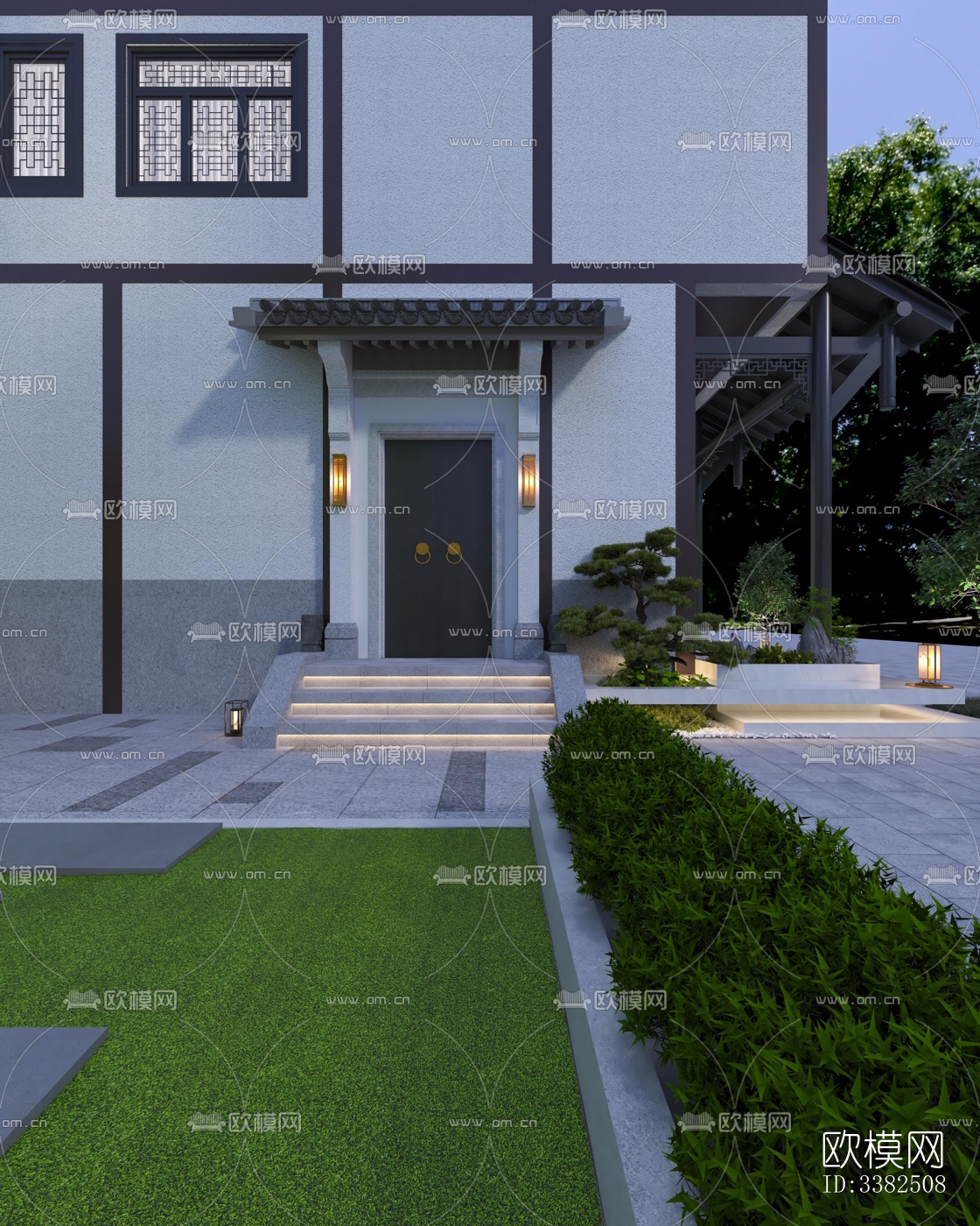 现代别墅效果图下载（渲染图12）