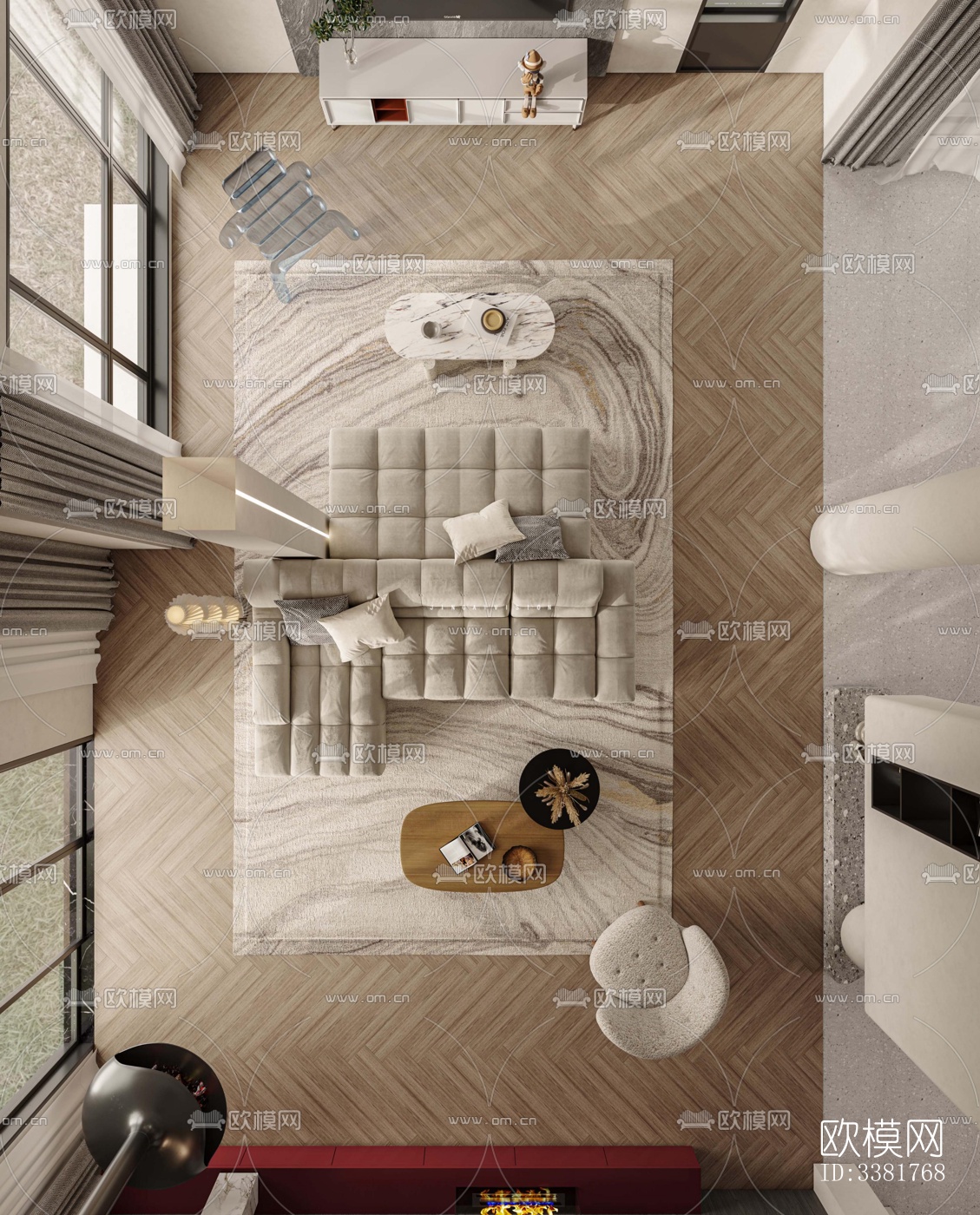 现代别墅效果图下载（渲染图7）