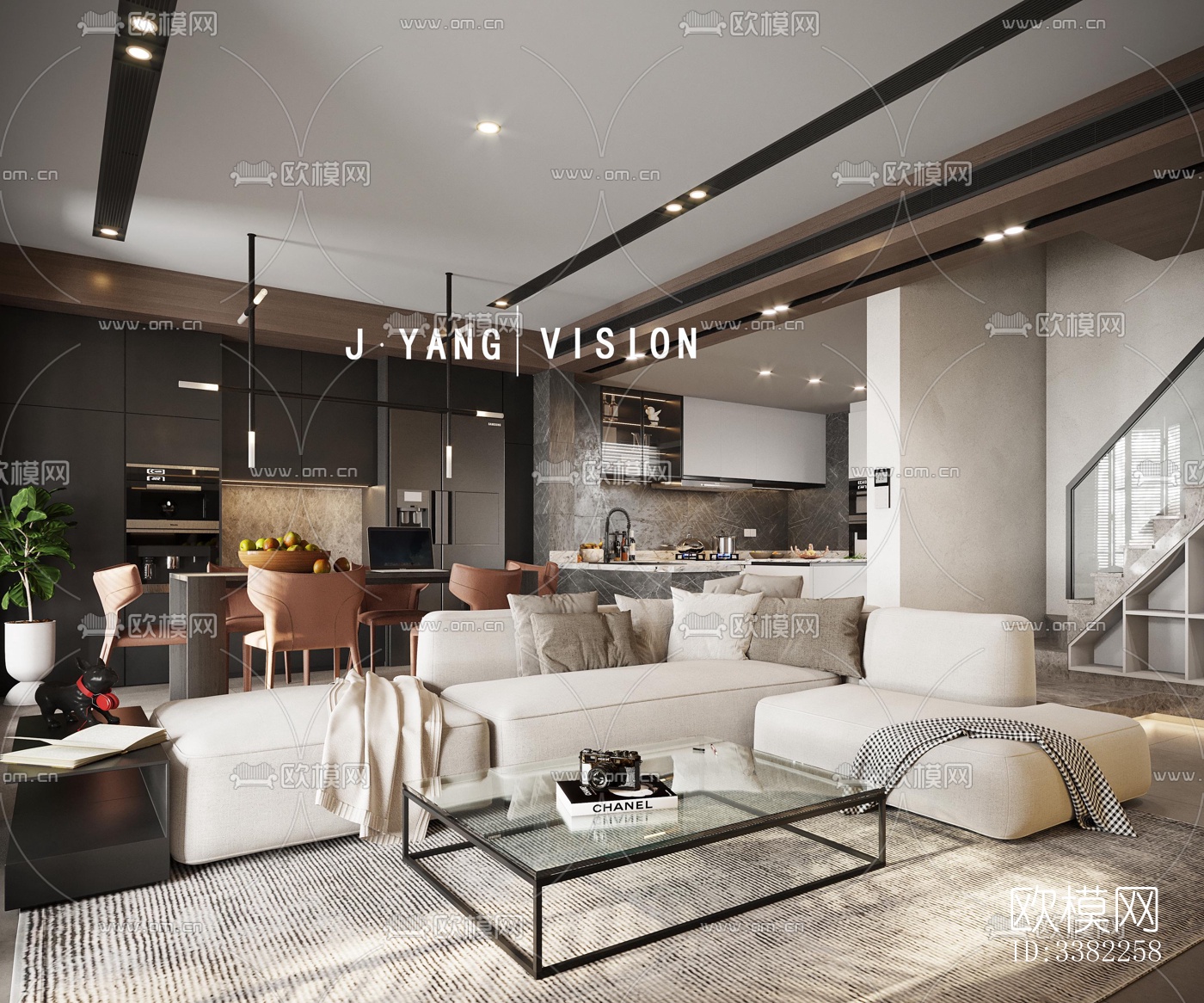 现代别墅效果图下载（渲染图6）