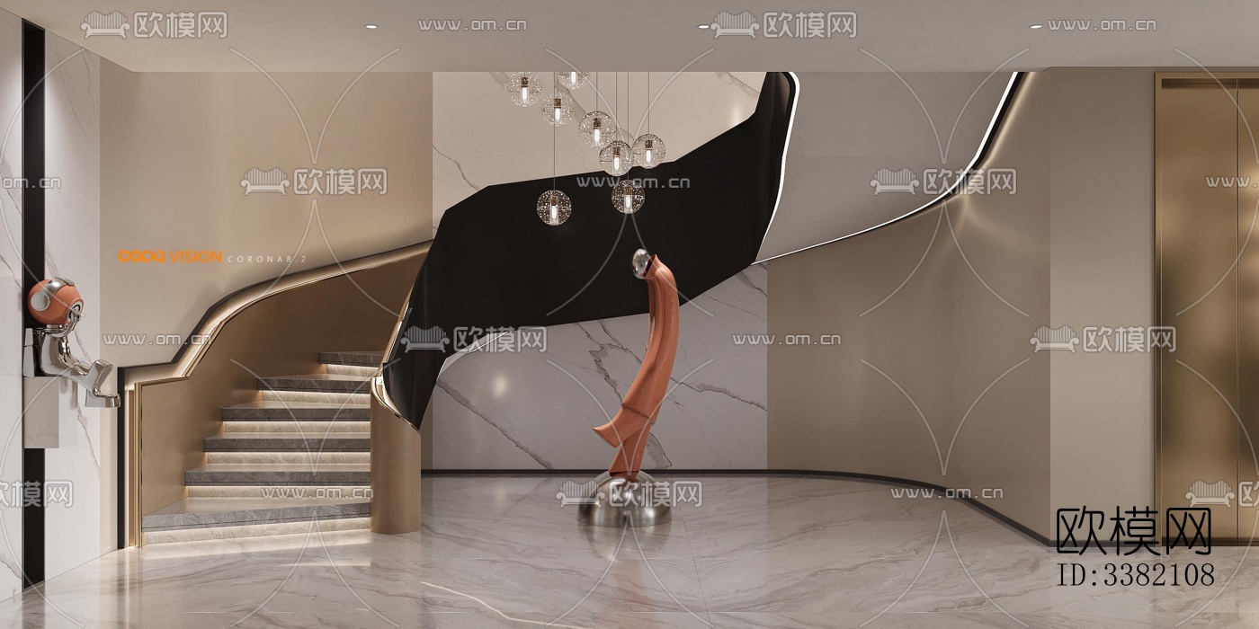 现代别墅效果图下载（渲染图3）