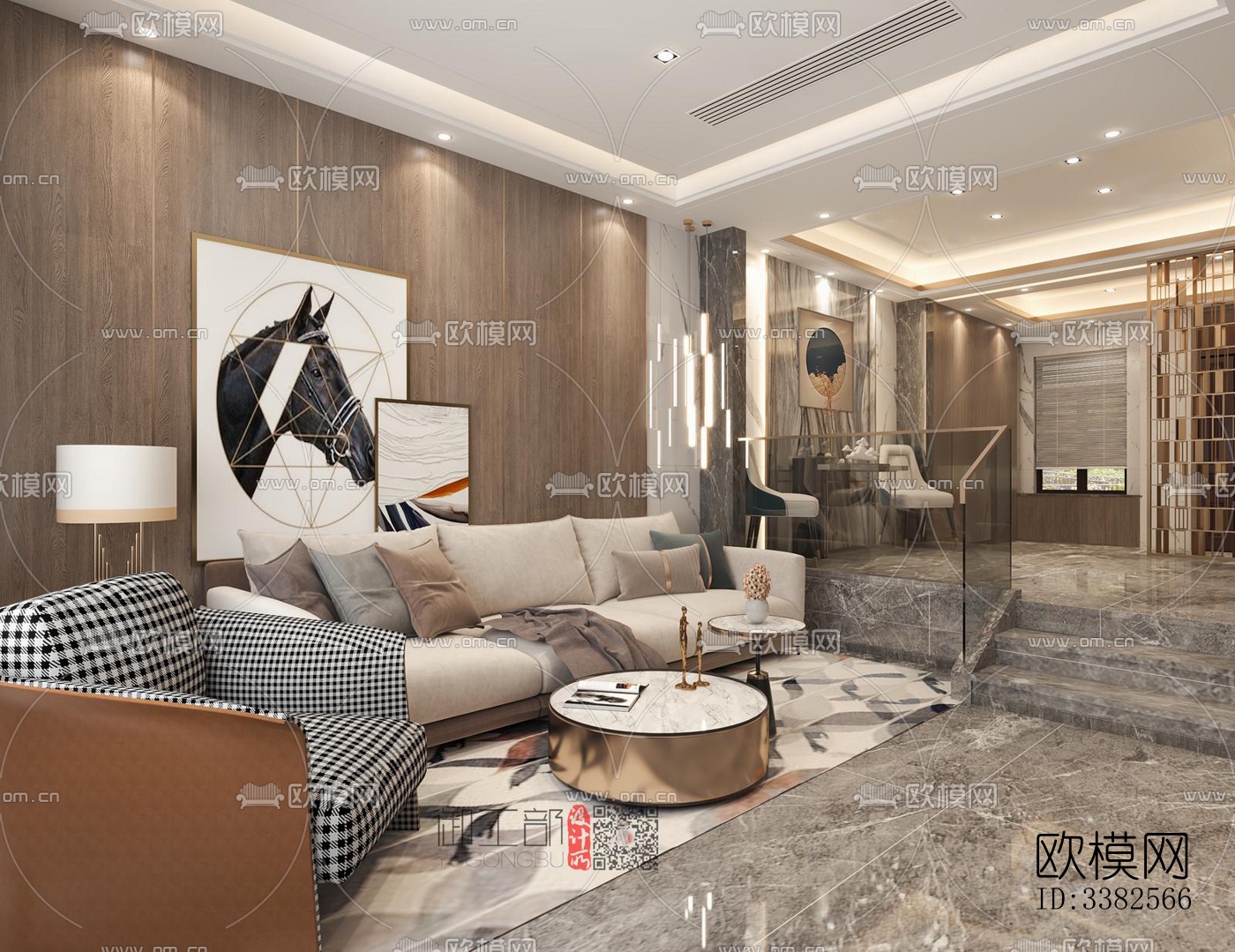 现代别墅效果图下载（渲染图8）