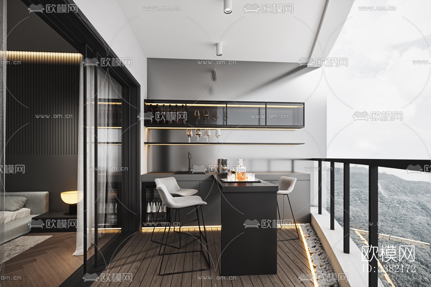 现代别墅效果图下载（渲染图5）