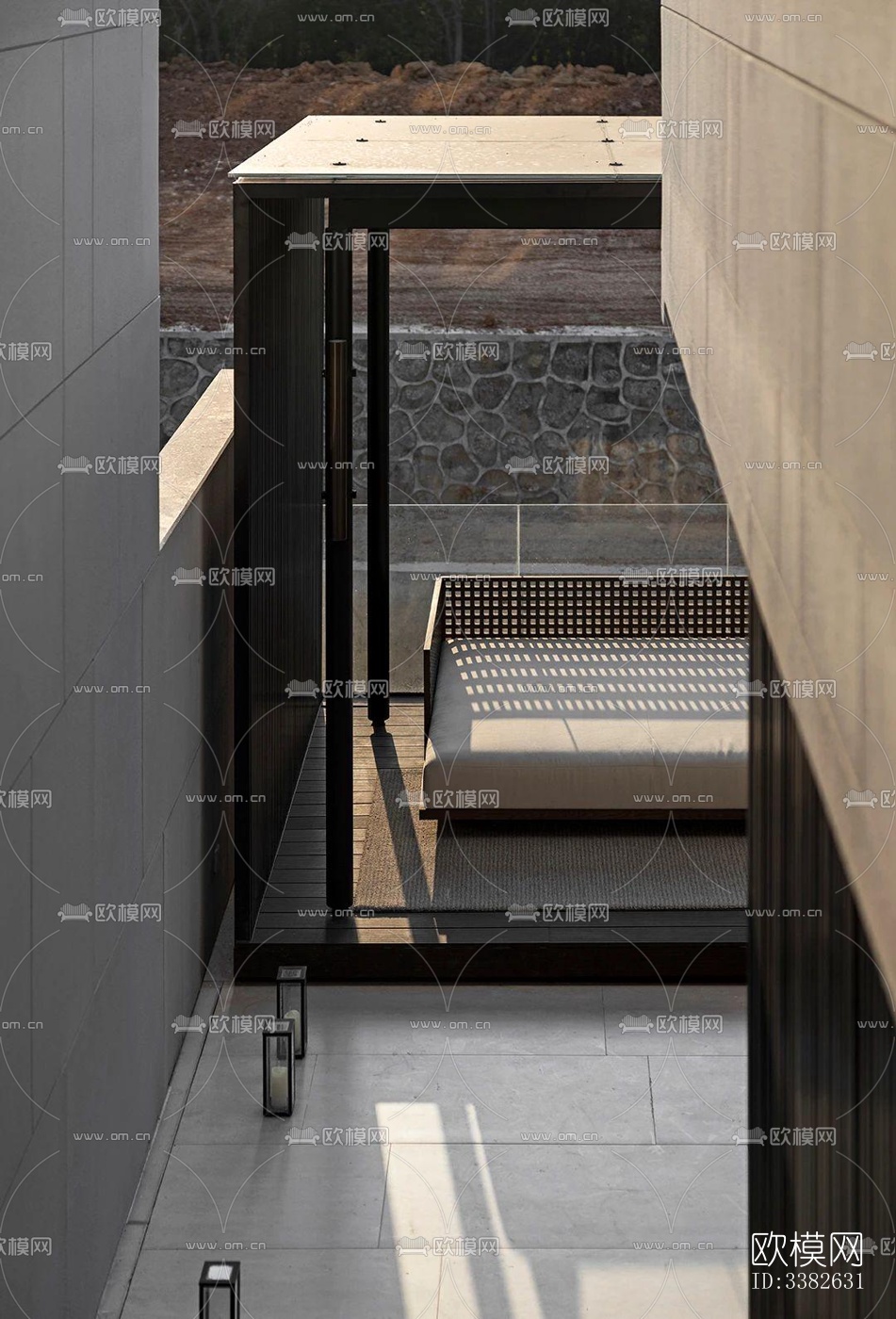 现代别墅效果图下载（渲染图1）