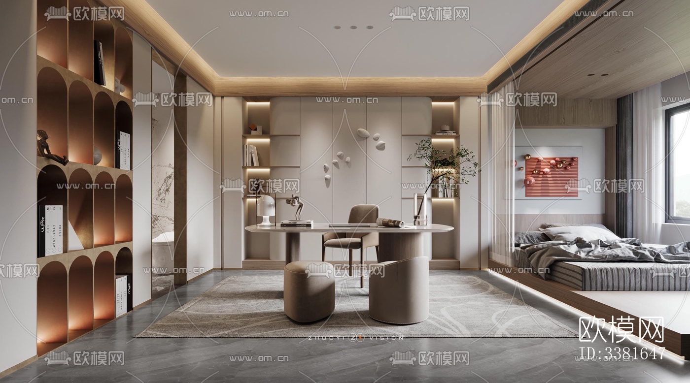 现代别墅效果图下载（渲染图12）