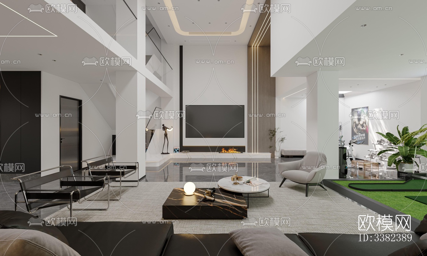 现代别墅效果图下载（渲染图9）