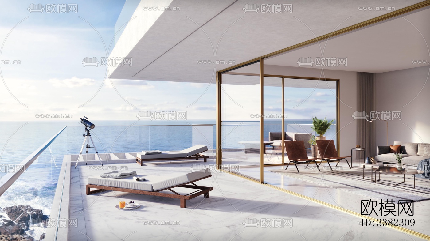 现代别墅效果图下载（渲染图2）