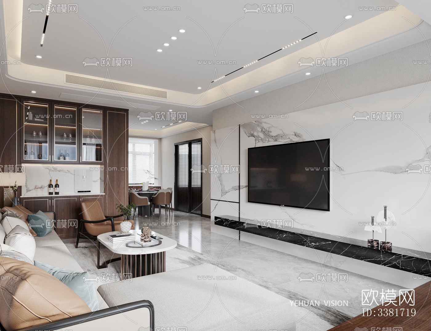 现代别墅效果图下载（渲染图4）