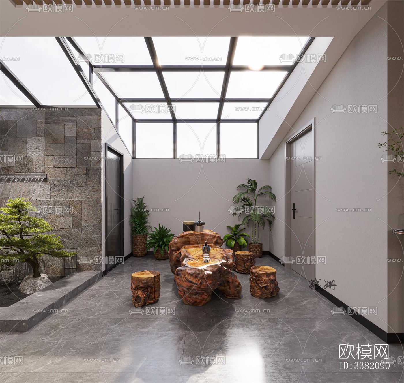 现代别墅效果图下载（渲染图5）