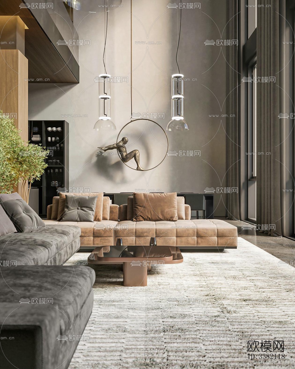 现代别墅效果图下载（渲染图9）