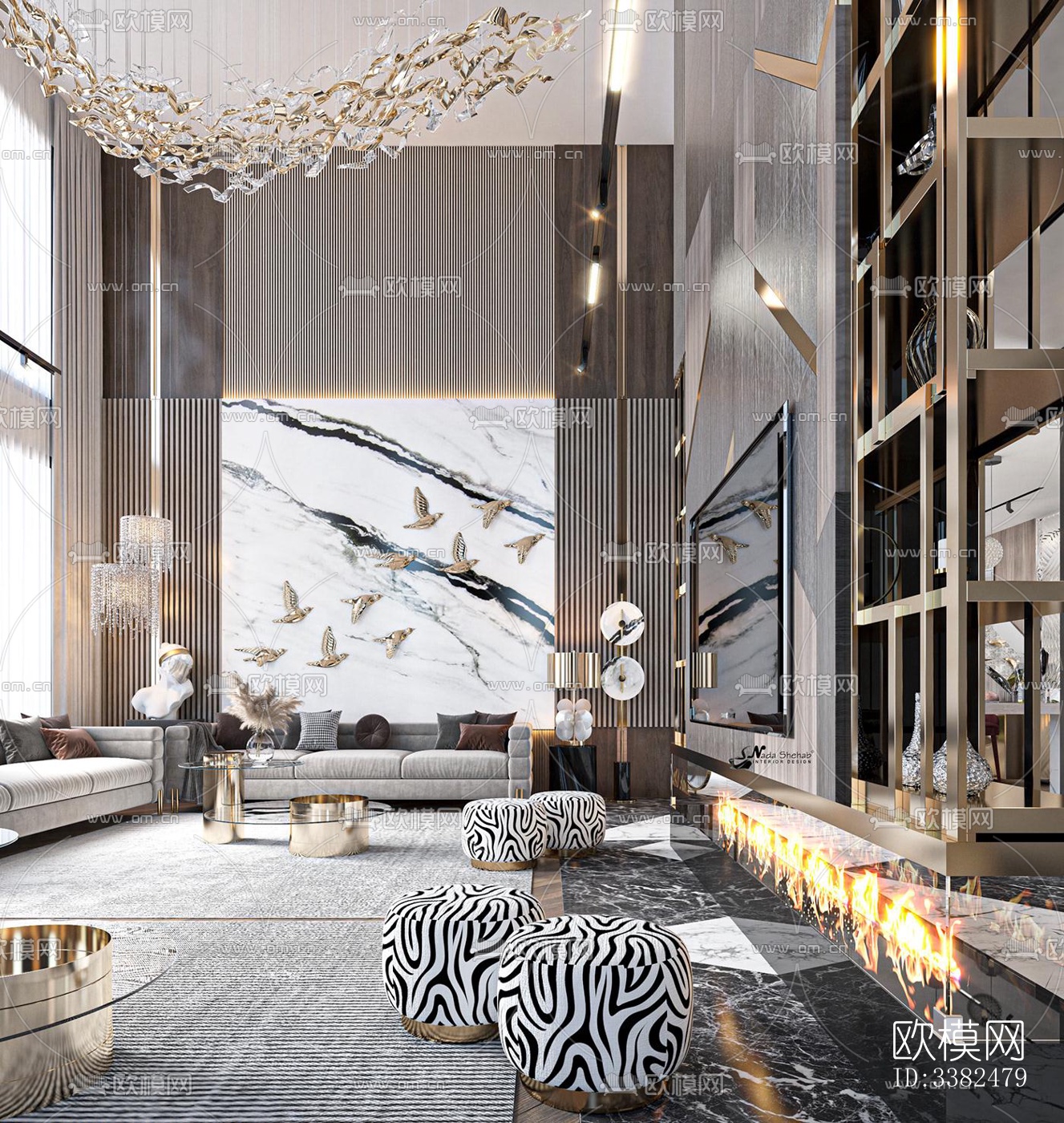 现代别墅效果图下载（渲染图14）