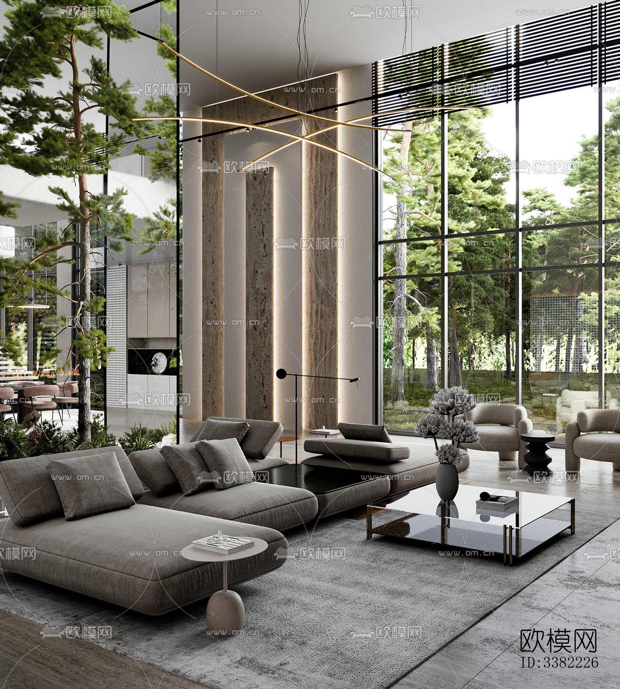 现代别墅效果图下载（渲染图14）