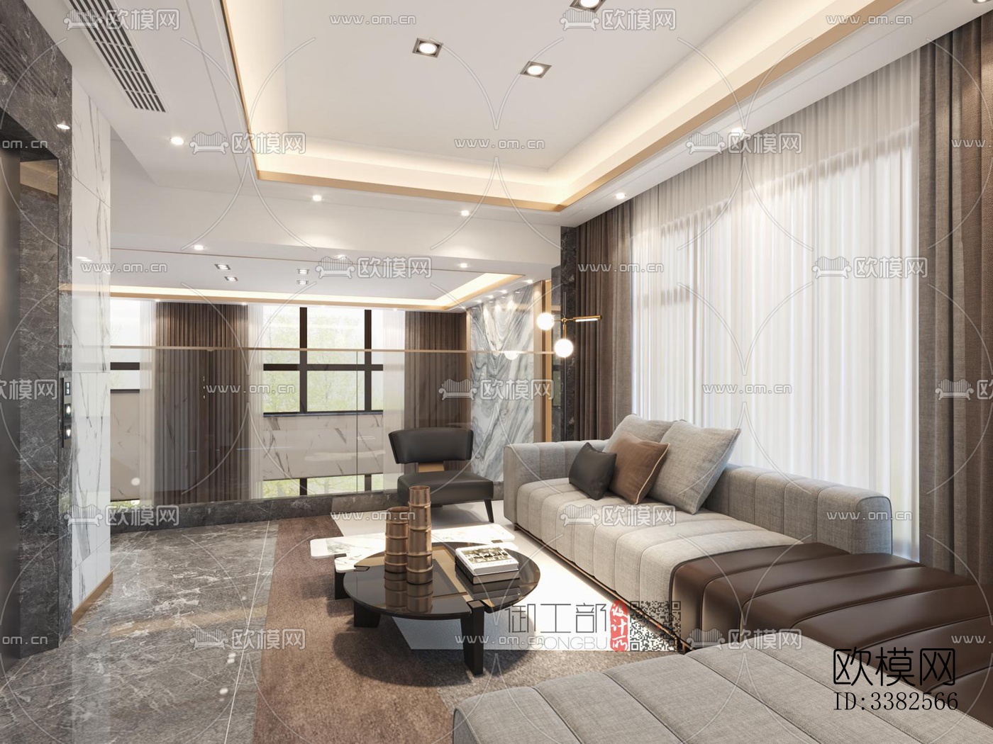 现代别墅效果图下载（渲染图11）