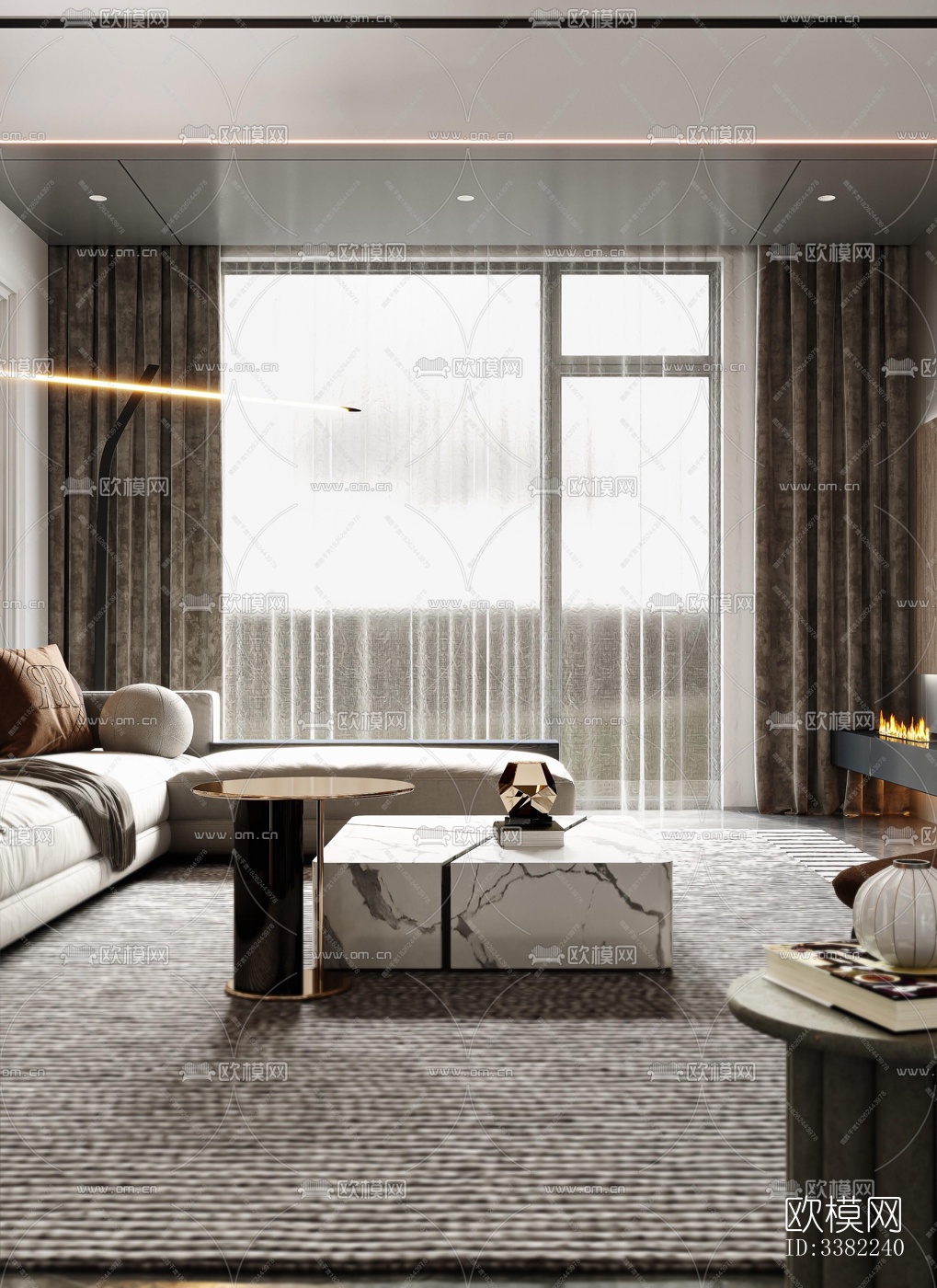 现代别墅效果图下载（渲染图14）