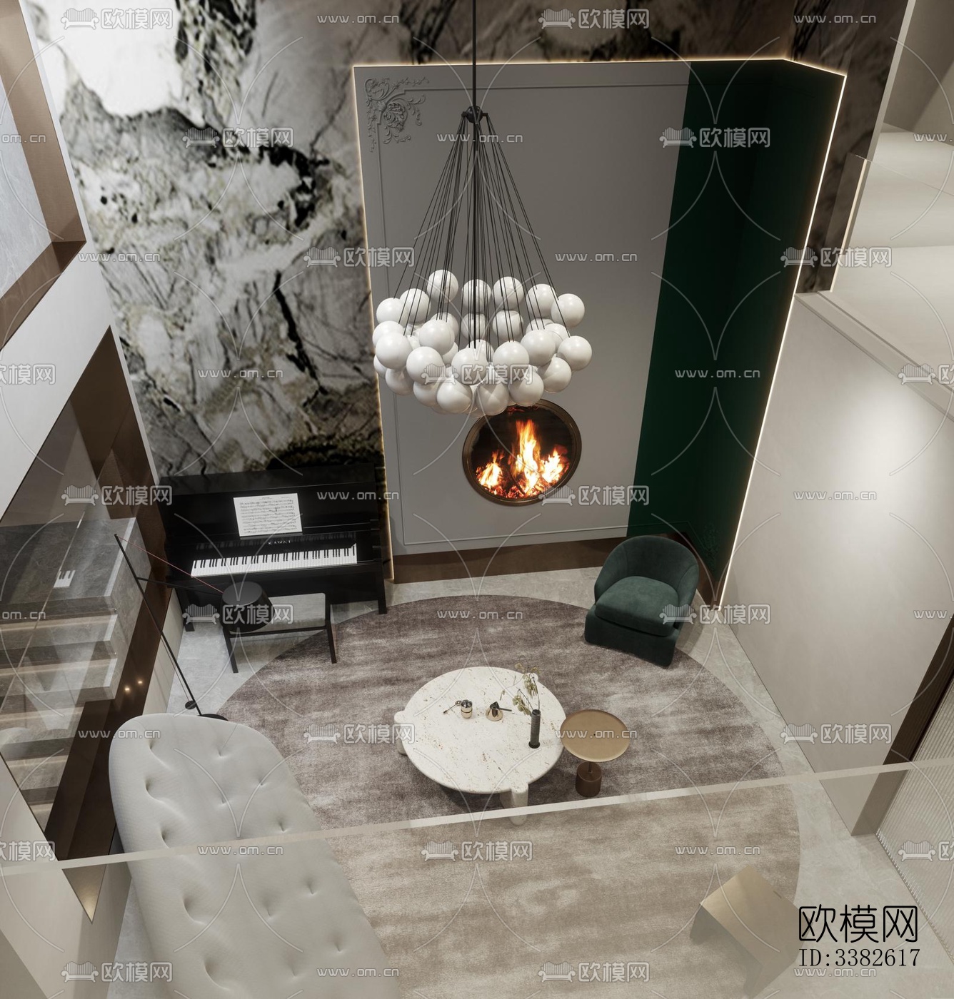 现代别墅效果图下载（渲染图10）