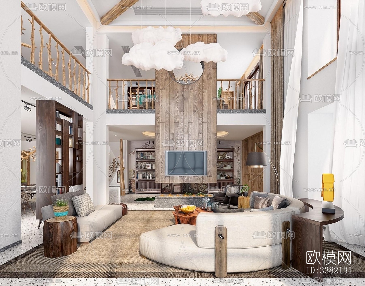 现代别墅效果图下载（渲染图4）