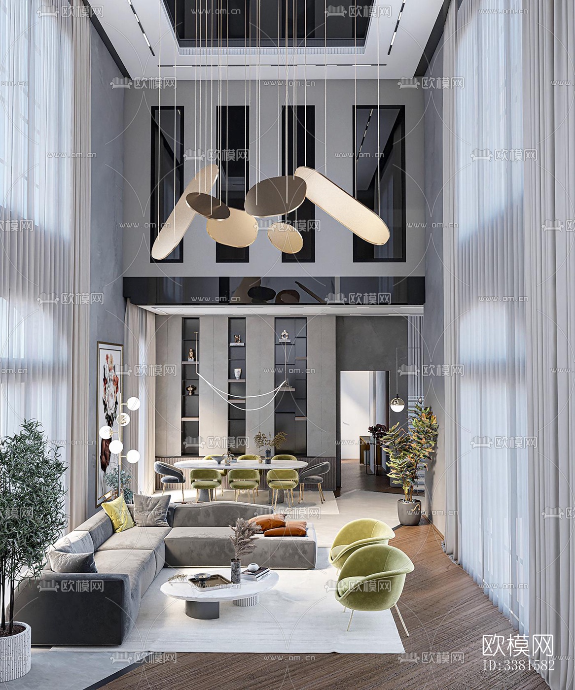 现代别墅效果图下载（渲染图2）