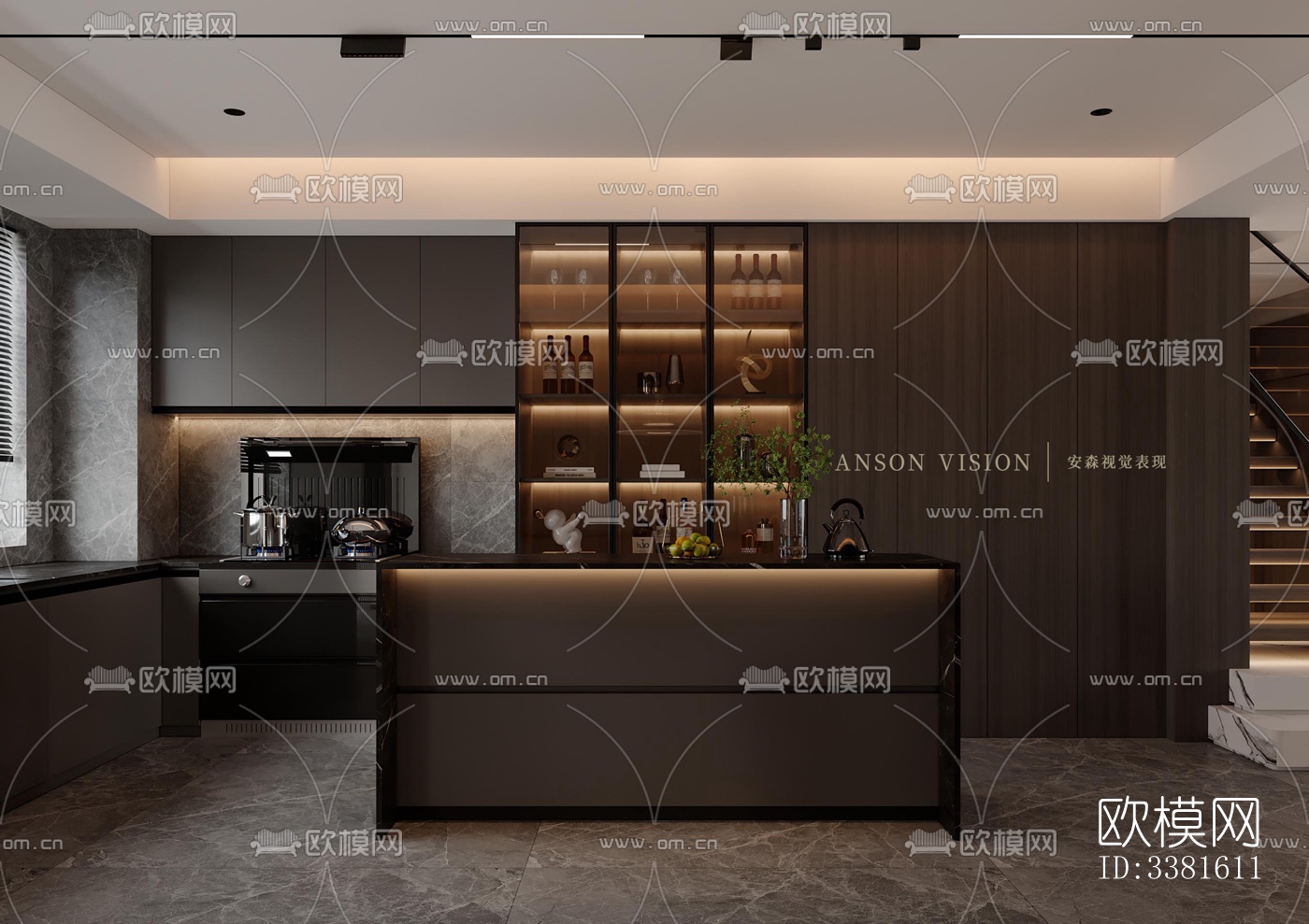 现代别墅效果图下载（渲染图4）