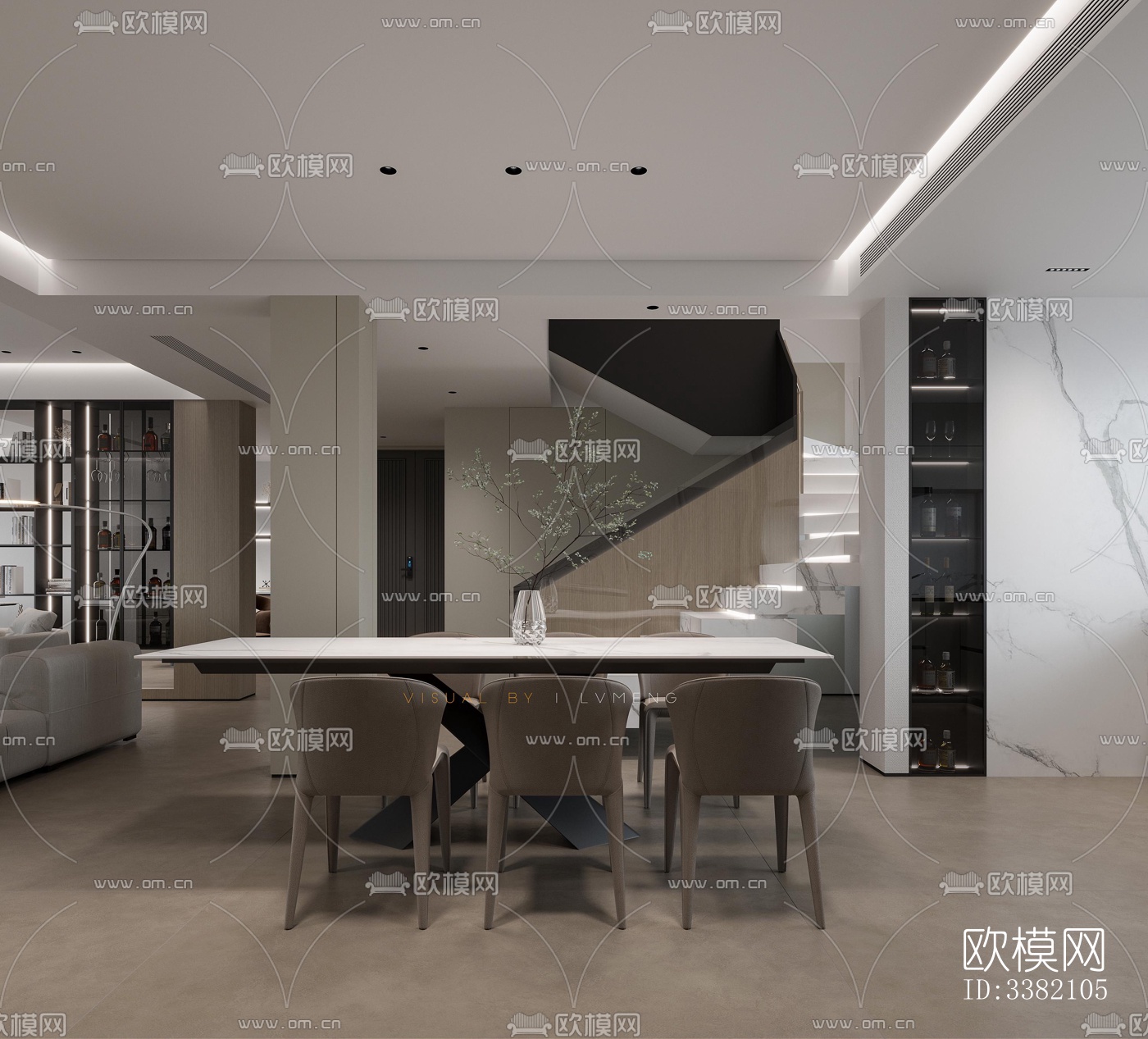 现代别墅效果图下载（渲染图4）