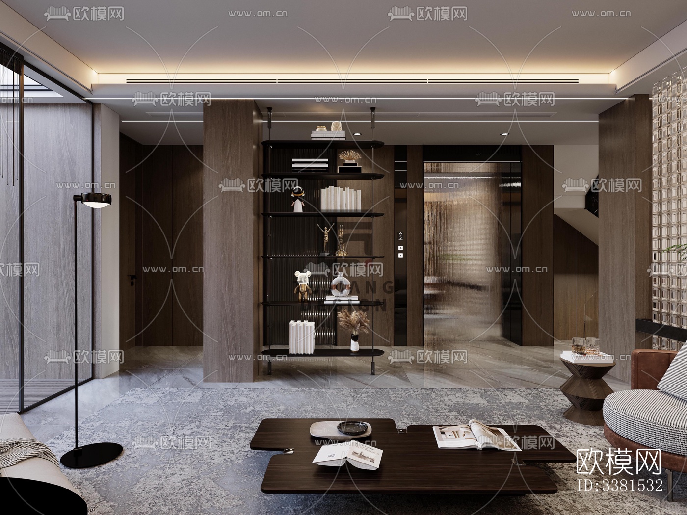 现代别墅效果图下载（渲染图3）