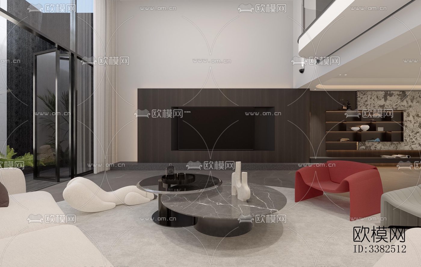 现代别墅效果图下载（渲染图11）