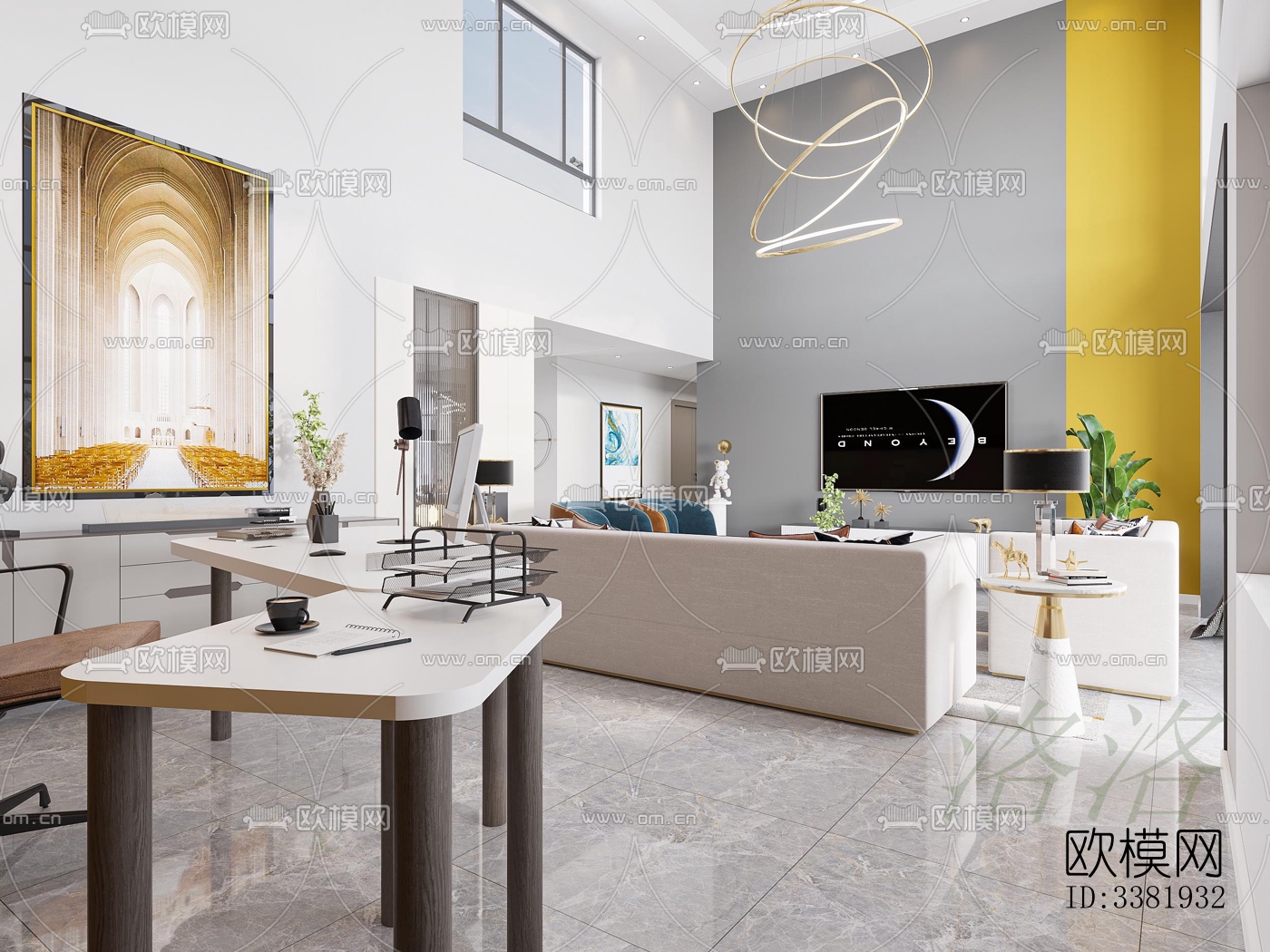 现代别墅效果图下载（渲染图12）