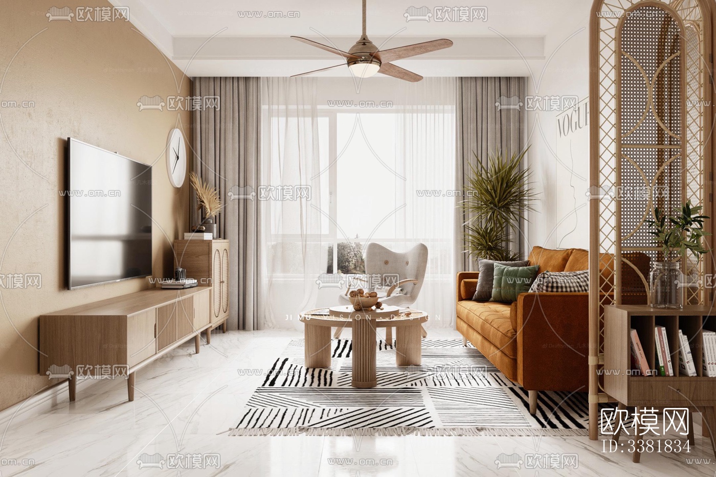 现代别墅效果图下载（渲染图1）