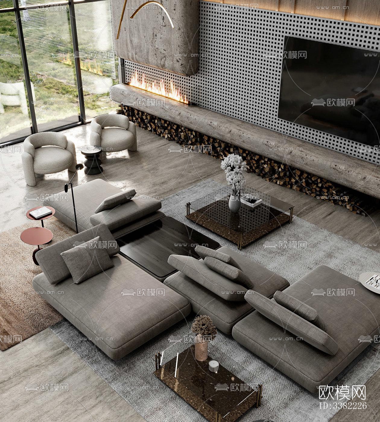 现代别墅效果图下载（渲染图15）