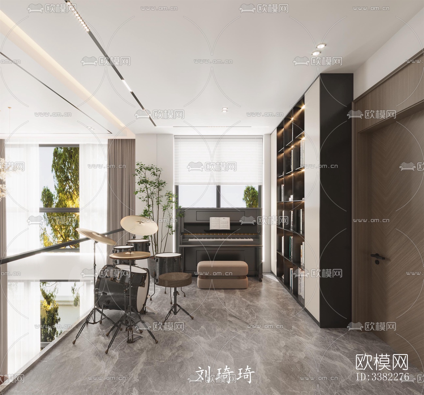 现代别墅效果图下载（渲染图5）