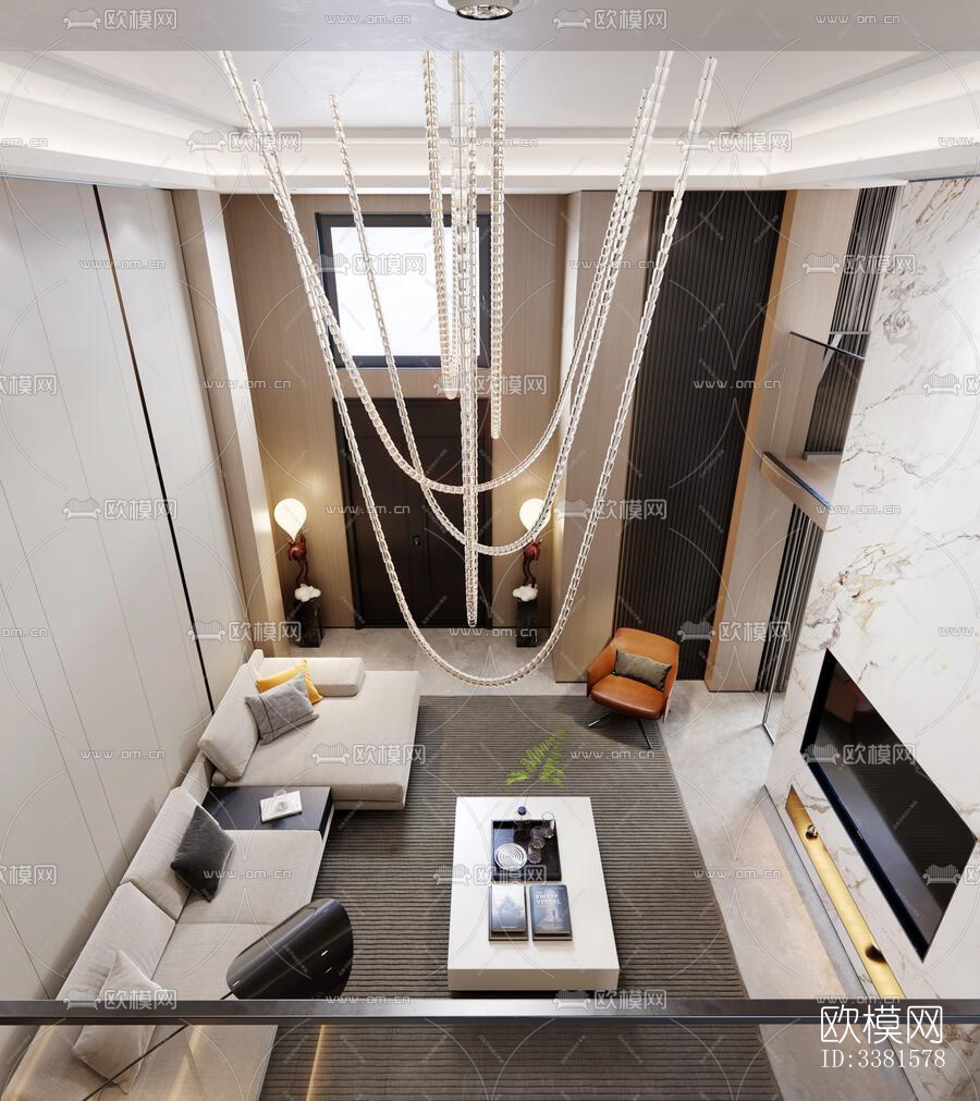 现代别墅效果图下载（渲染图3）