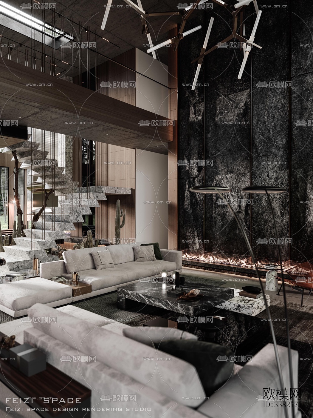 现代别墅效果图下载（渲染图5）