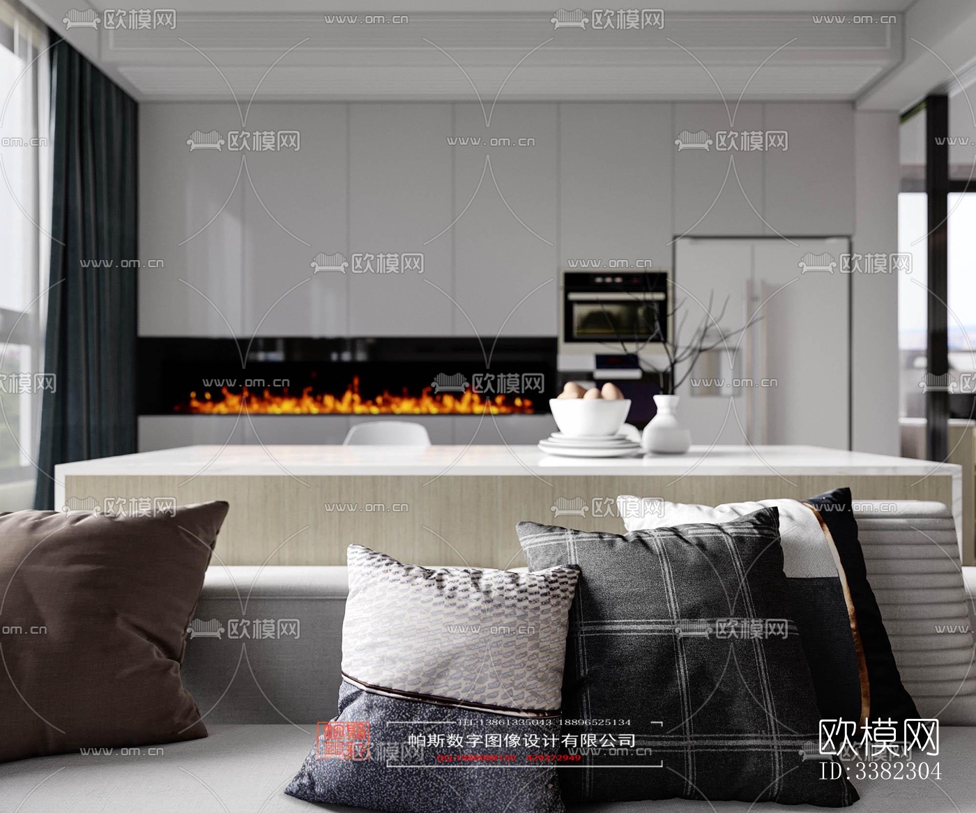 现代别墅效果图下载（渲染图15）