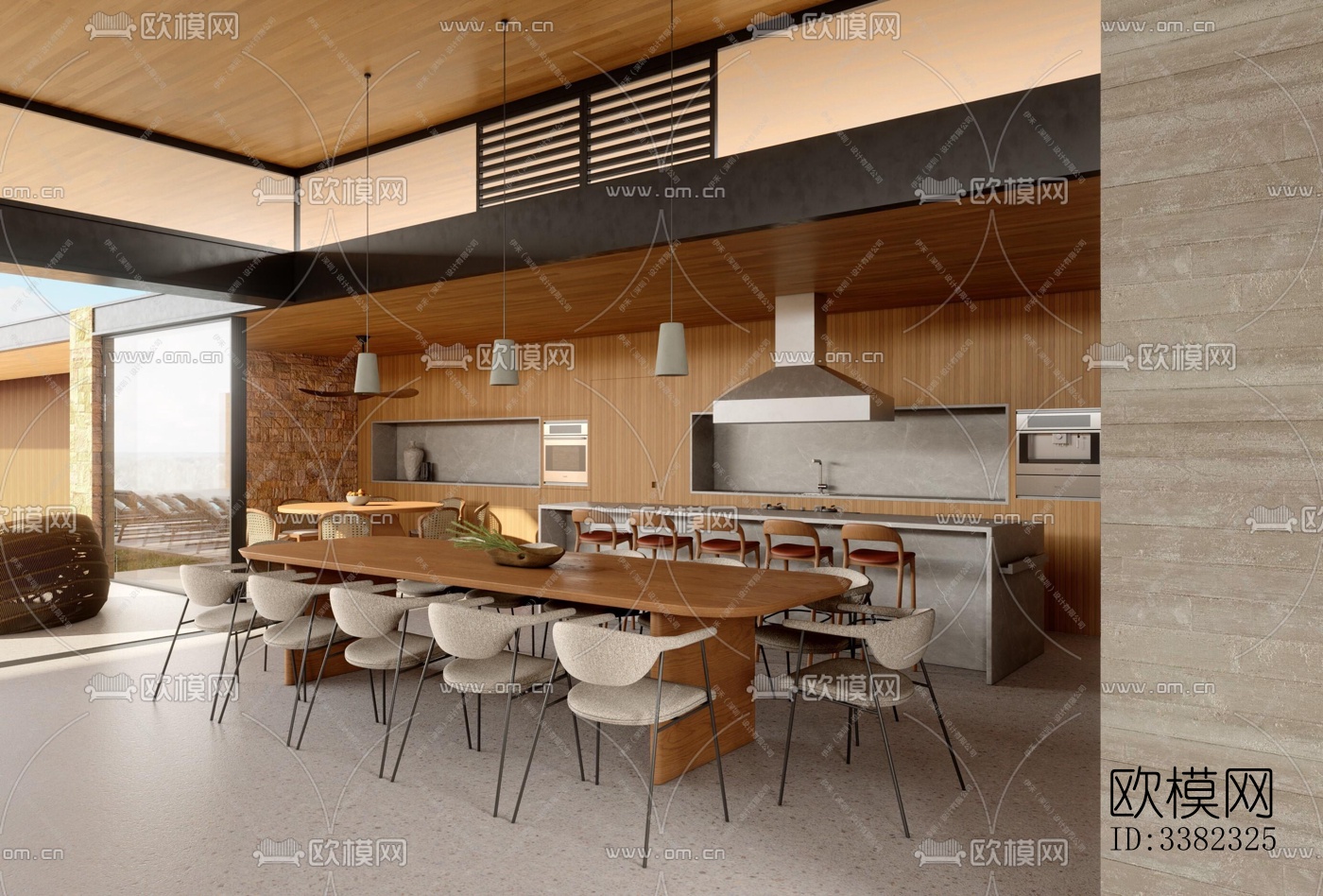 现代别墅效果图下载（渲染图8）