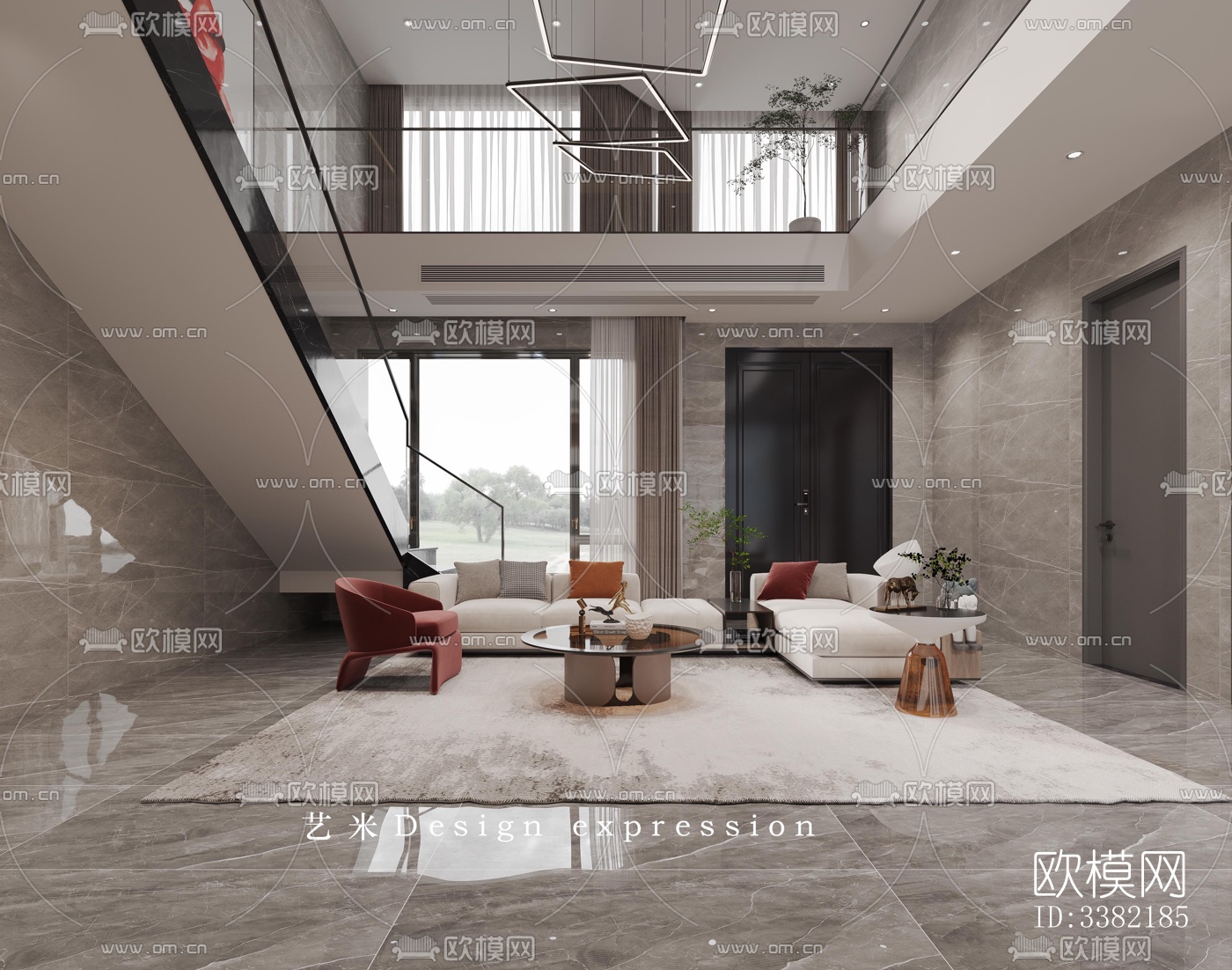 现代别墅效果图下载（渲染图2）