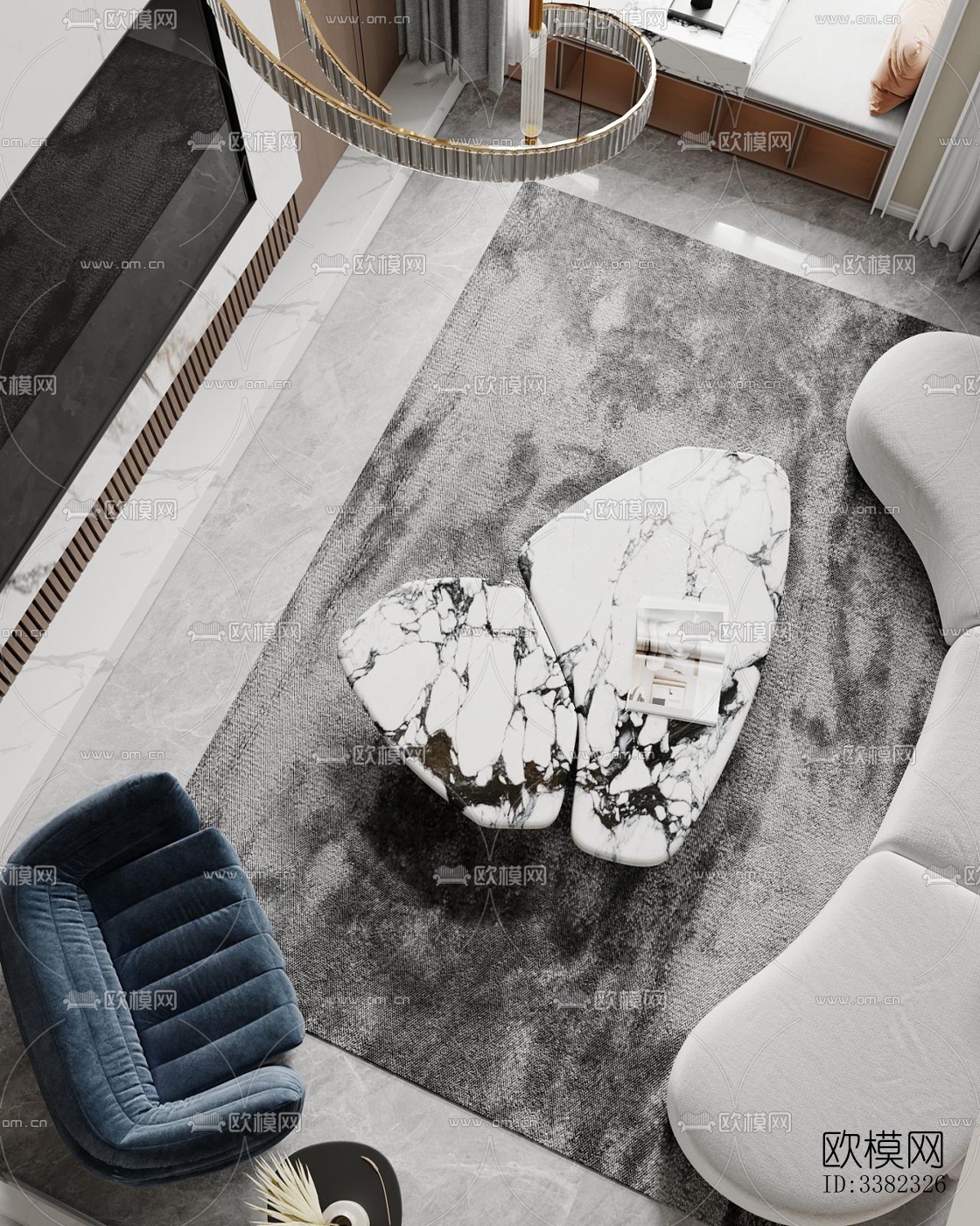 现代别墅效果图下载（渲染图3）