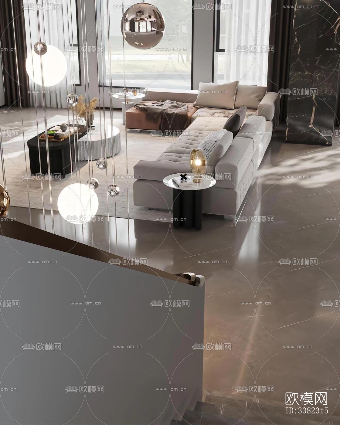 现代别墅效果图下载（渲染图9）