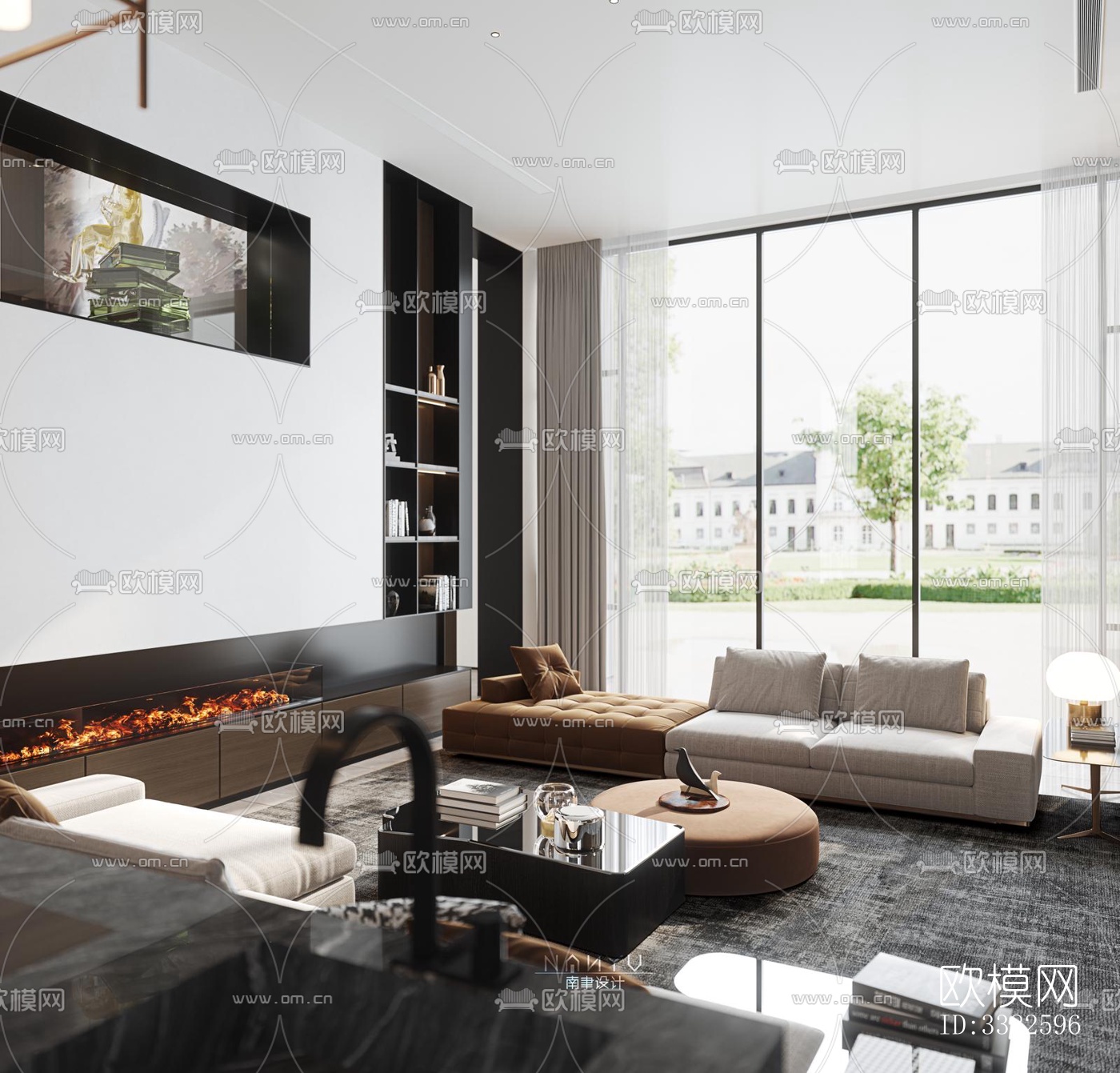 现代别墅效果图下载（渲染图12）