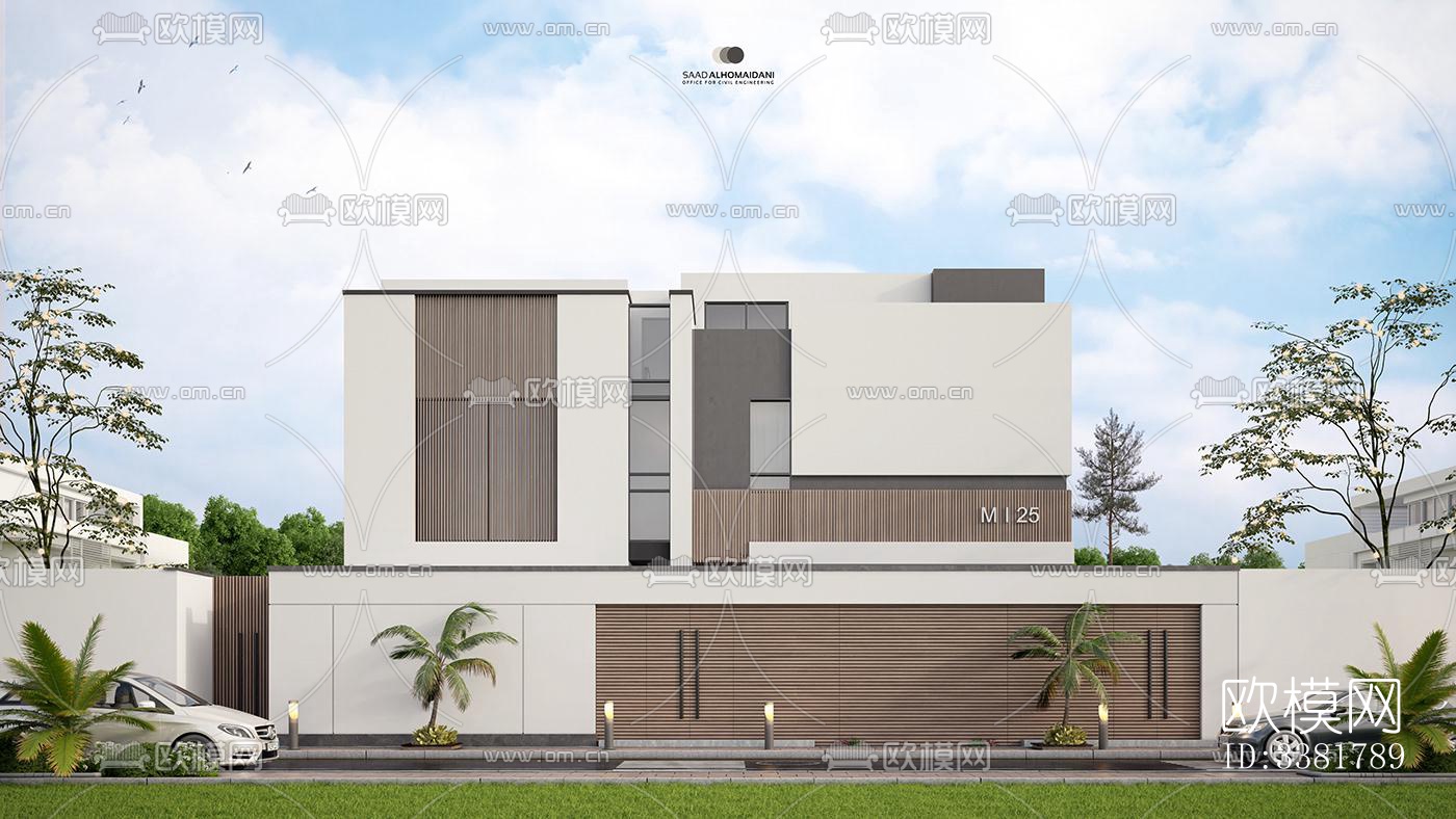 现代别墅效果图下载（渲染图2）