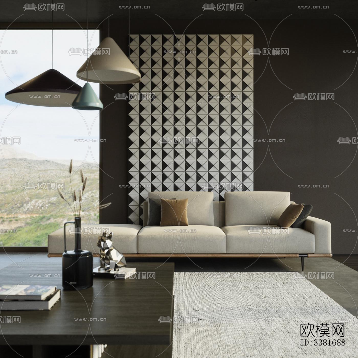 现代别墅效果图下载（渲染图4）