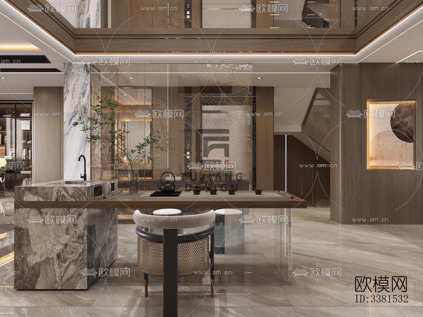 现代别墅效果图下载（渲染图6）