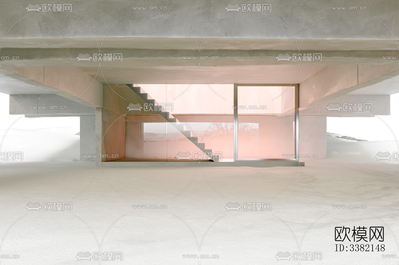 现代别墅效果图下载（渲染图1）