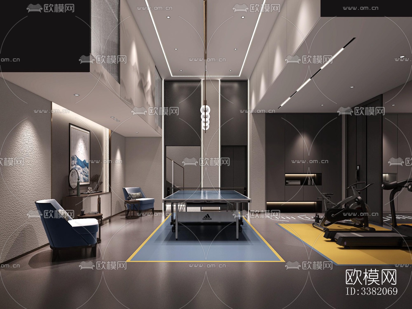 现代别墅效果图下载（渲染图8）