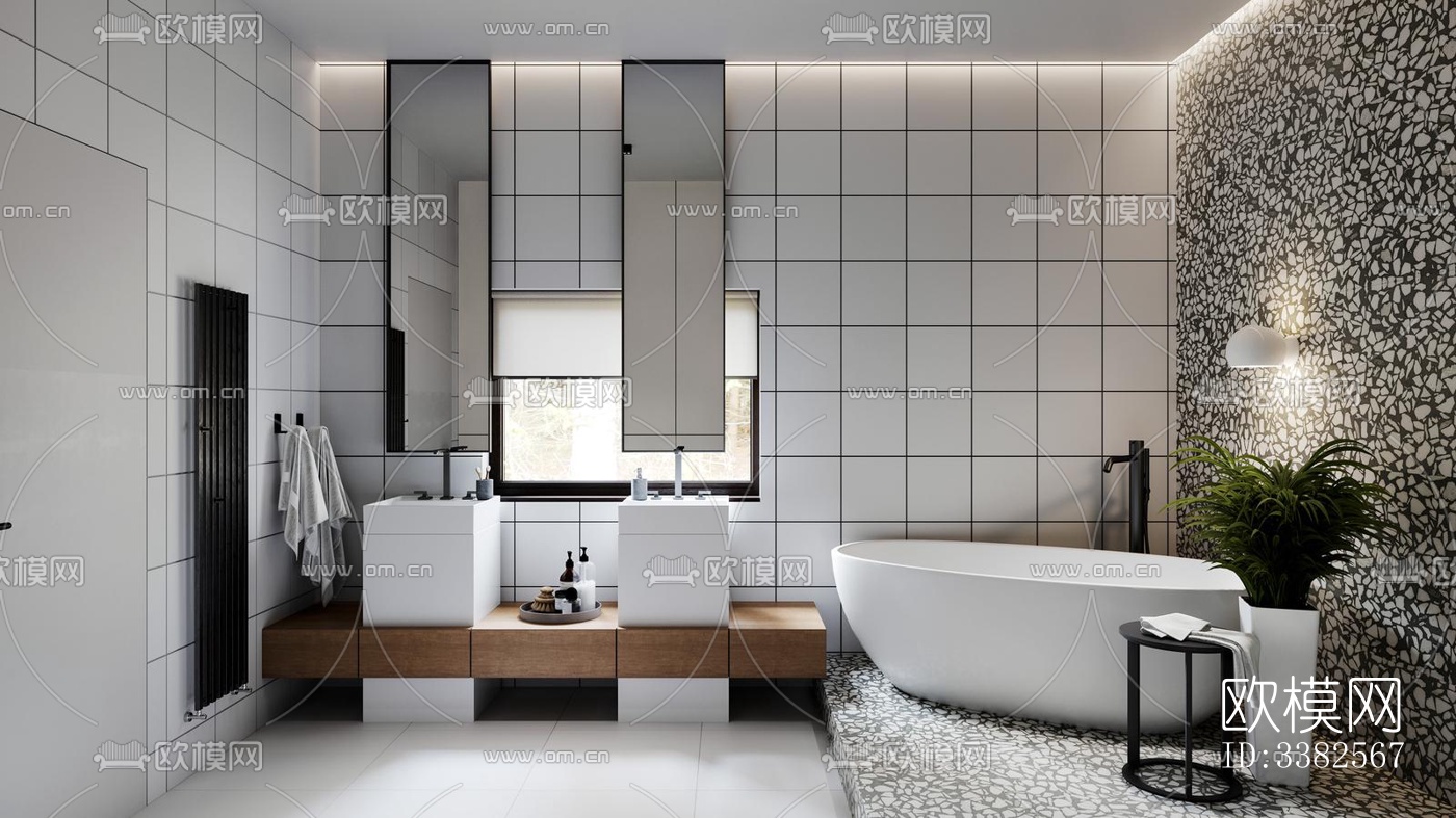 现代别墅效果图下载（渲染图7）