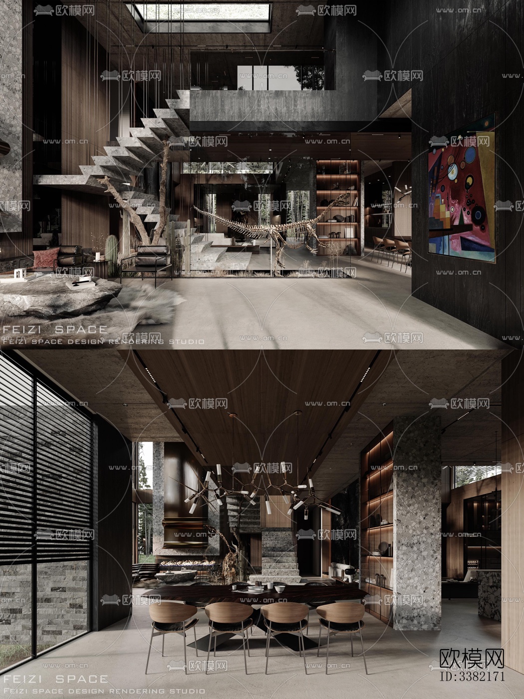 现代别墅效果图下载（渲染图7）