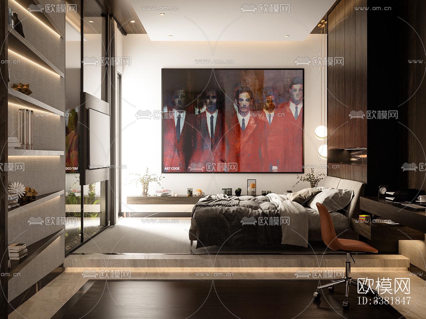 现代别墅效果图下载（渲染图4）