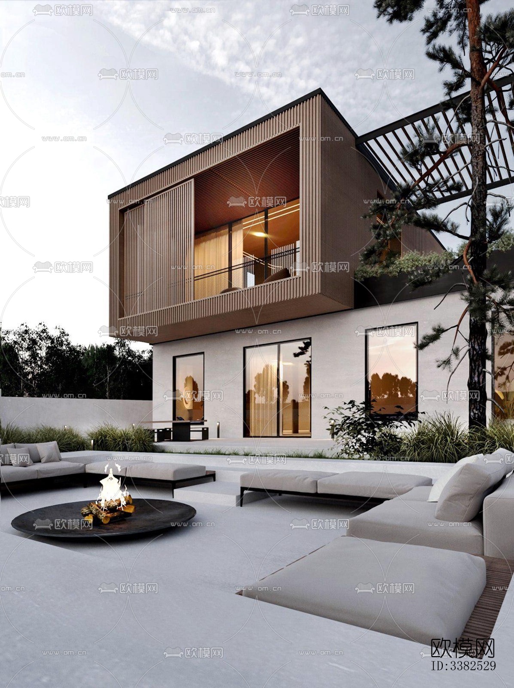 现代别墅效果图下载（渲染图13）