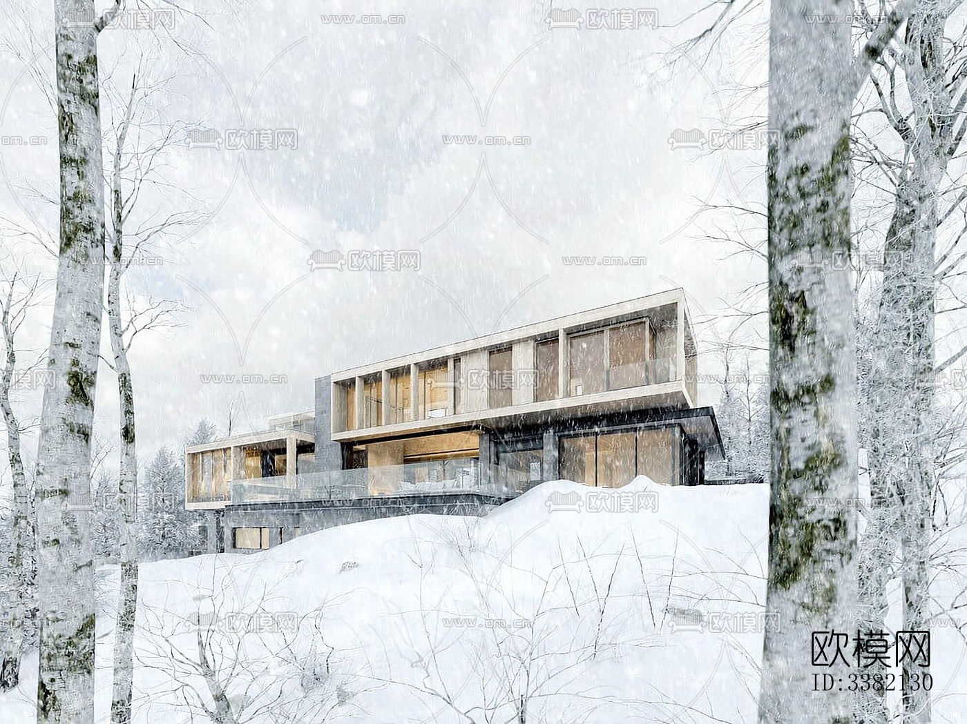 现代别墅效果图下载（渲染图6）