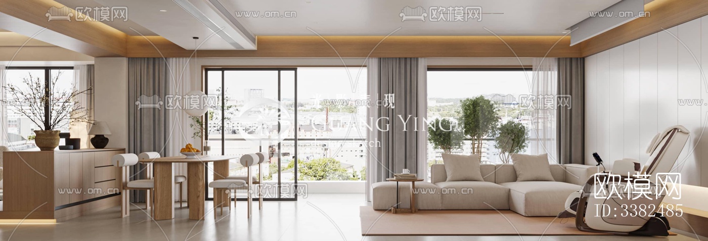 现代别墅效果图下载（渲染图1）