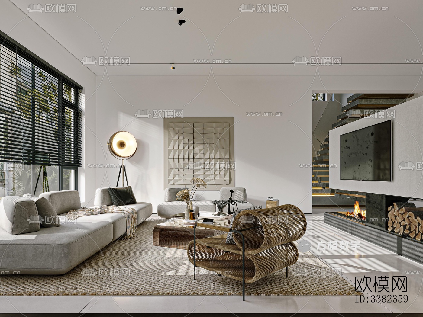 现代别墅效果图下载（渲染图6）