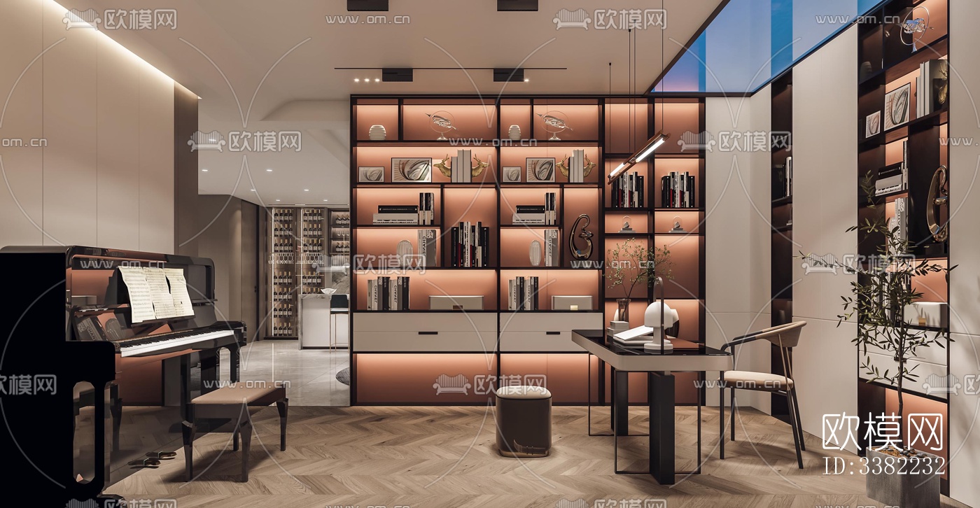 现代别墅效果图下载（渲染图15）