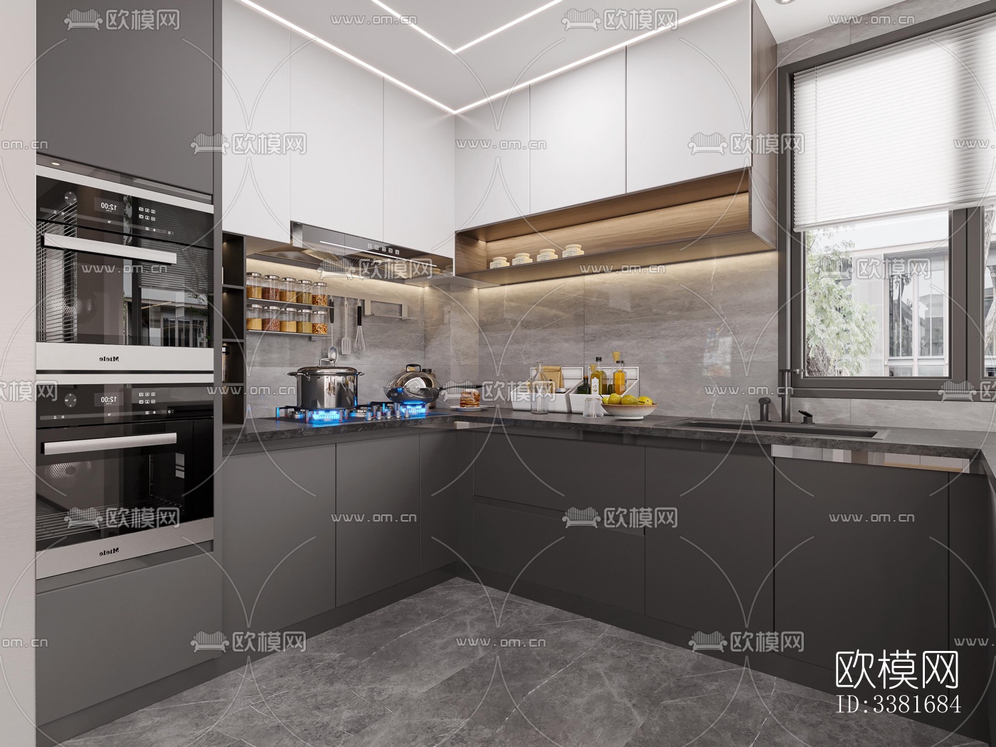 现代别墅效果图下载（渲染图1）